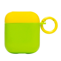 Чехол AP012 для кейса Apple AirPods AirPods 2 желто-зеленый (134096) 1