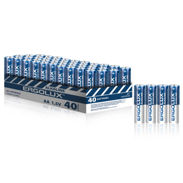 Батарейка алкалиновая Ergolux Box40 LR6 40 шт 1