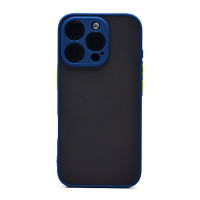 Чехол PC041 для iPhone 16 Pro силиконовый темно-синий 001