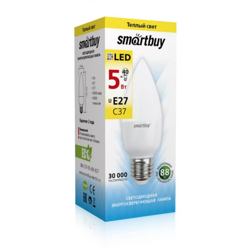 Smartbuy SBL-C37-05-30K-E27 002
