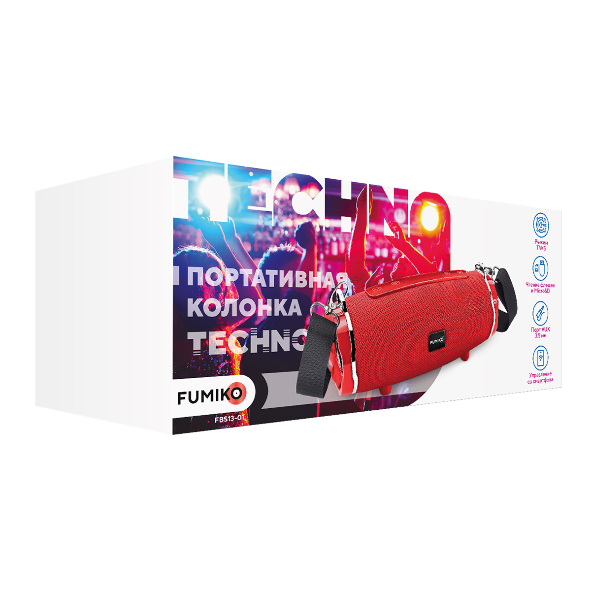 FUMIKO TECHNO Red 018