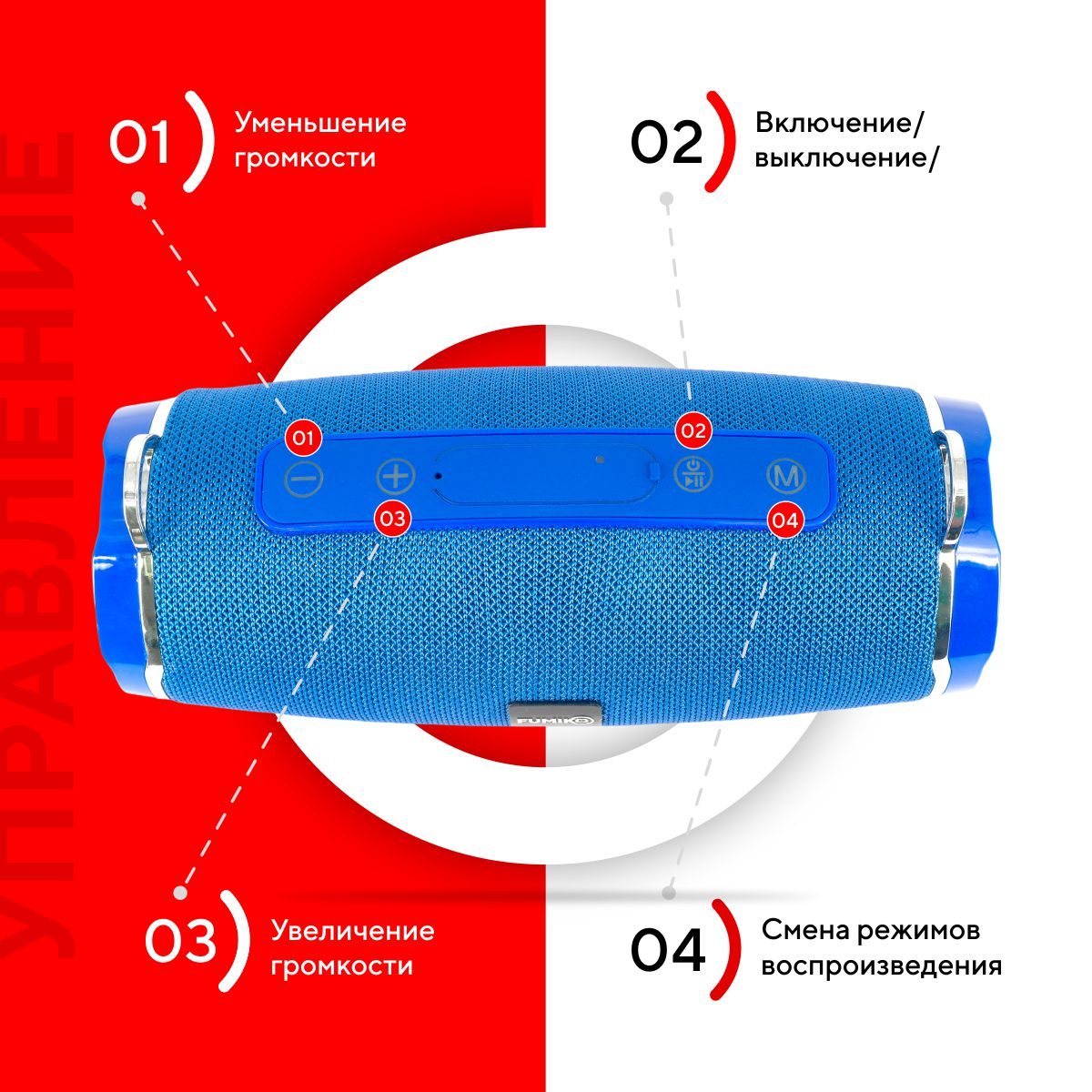 FUMIKO TECHNO Blue 019