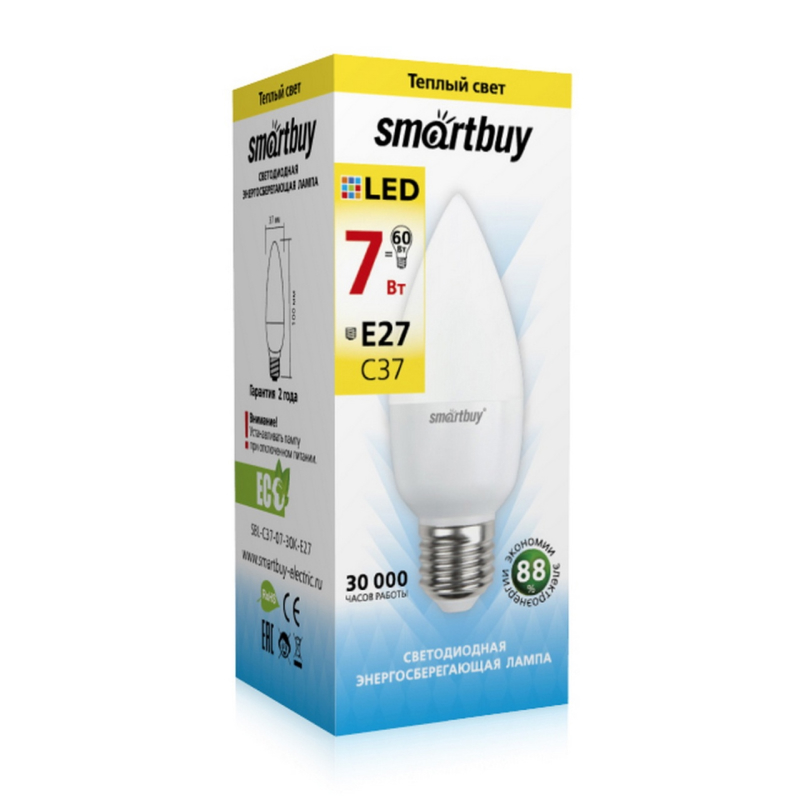 Smartbuy SBL-C37-07-30K-E27 002