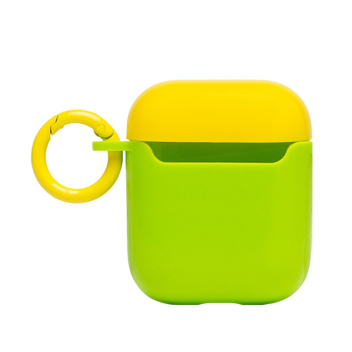 Чехол AP012 для кейса Apple AirPods AirPods 2 желто-зеленый (134096) 2