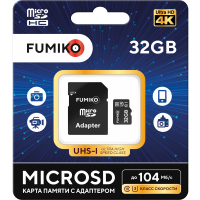 FUMIKO MicroSDHC class 10 UHS-I U3 32GB 001