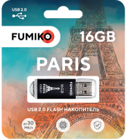 Флешка FUMIKO PARIS 16GB черная USB 2.0
