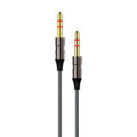 Аудиокабель AUX FUMIKO AC04 Jack 3.5 мм черный 1 м