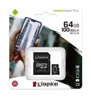 Карта памяти Kingston Canvas Select 64GB MicroSDXC class 10 U