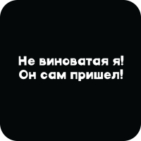 Стикер 415 Не виноватая я!