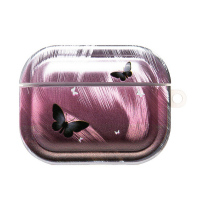 Чехол PCP10 для AirPods Pro 2 пластиковый серо-розовый 001