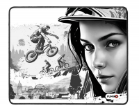 FMP01-60-Коврик для мыши FUMIKO MP01 Дерт-джампинг 240x200х2 мм, оверлок