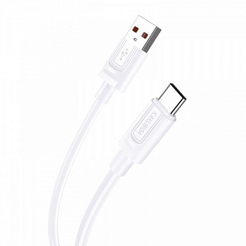 Кабель Kakusiga KSC-963 Type-C 3A силиконовый белый 1 м